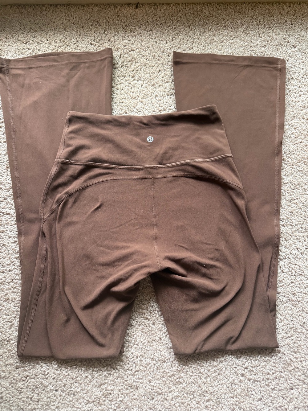 Lululemon Brown High-Rise Flare Leggings